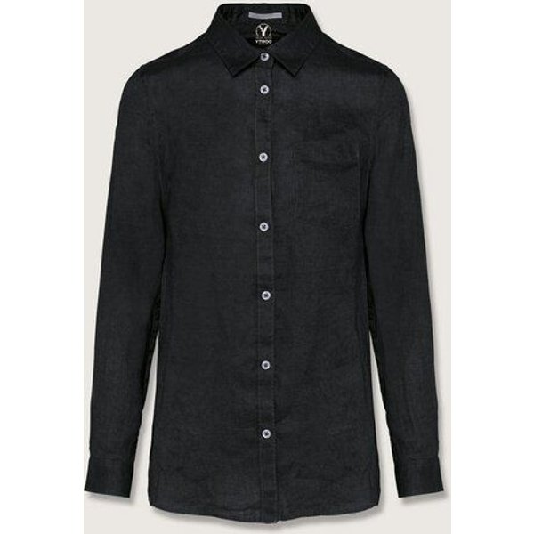 YTWOO Damen Leinenbluse