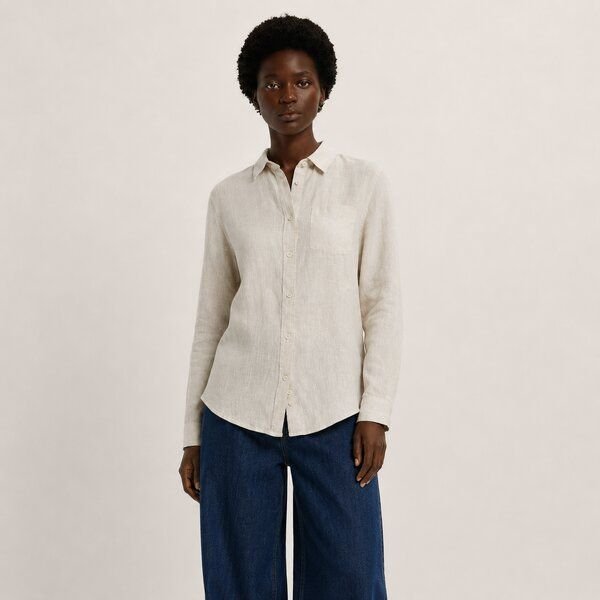 YTWOO Damen Leinenbluse