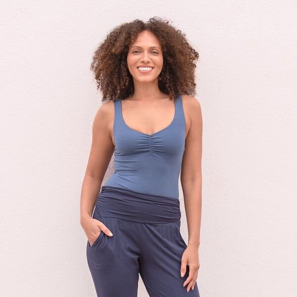 Jaya NOURI UNI - Damen - lockeres Top für Yoga aus Biobaumwolle