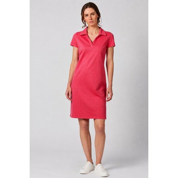 HempAge Kurzarmkleid mit Polokragen Hanf/Biobaumwolle