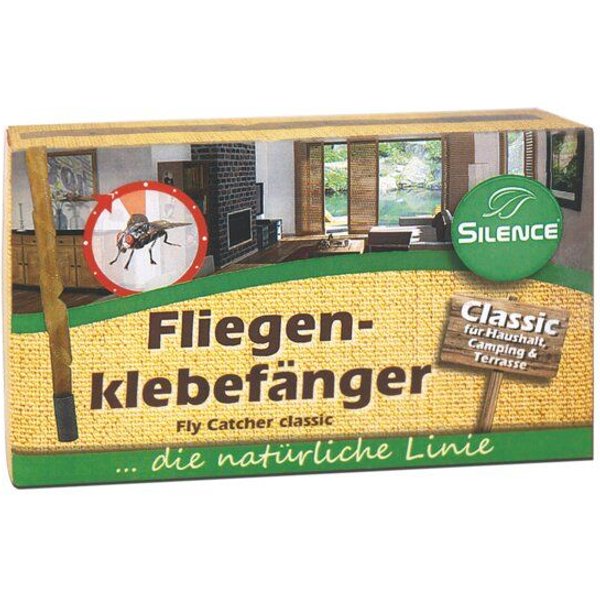 Silberkraft Silence Fliegenklebefänger: Klassischer Fliegenfänger mit einzigartiger Lockwirkung