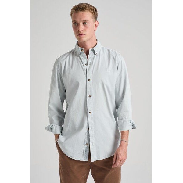 Trendsplant Postiguet Pigment Dyed Twill Shirt Air Blue