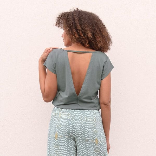Jaya SMILLA Tencel - Damen - lockeres Shirt für Yoga und Freizeit aus Tencel-Baumwoll-Mix
