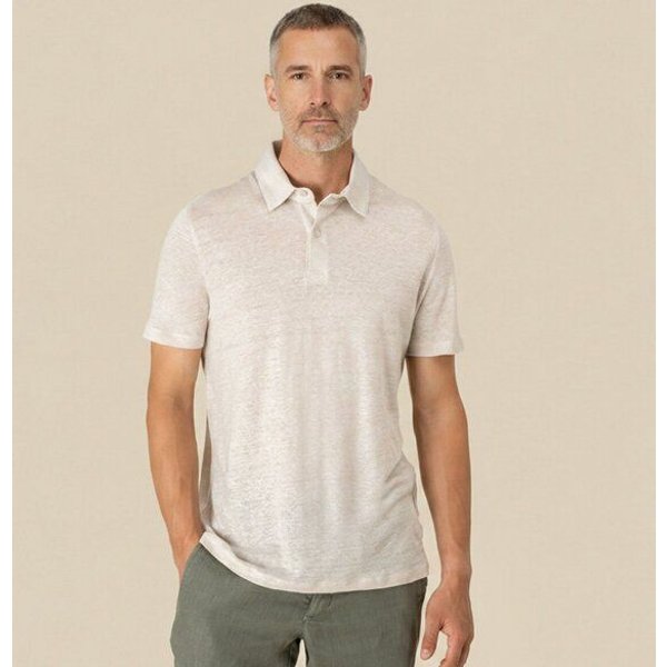YTWOO Leichtes Herren Leinen Poloshirt