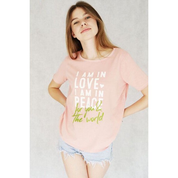 SPARKLES OF LIGHT pflanzengefärbtes Shirt | I AM IN LOVE