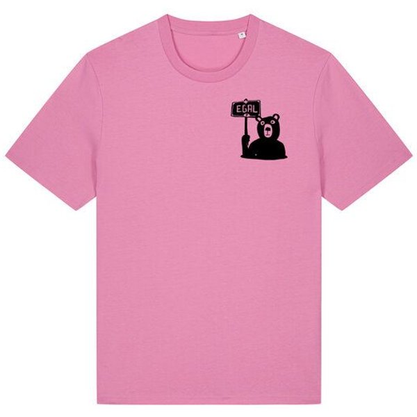 päfjes Dem Bären ist es EGAL! Dir auch? - Fair Wear Männer Unisex Bio T-Shirt Siebdruck