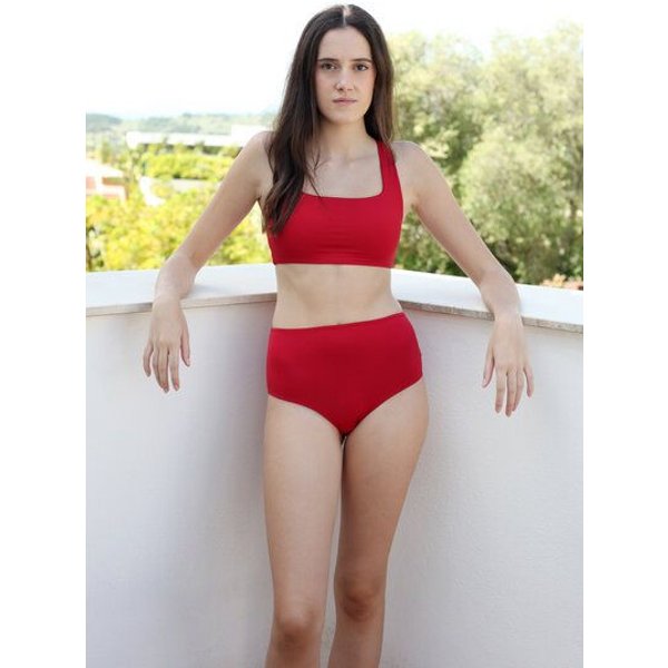 RENDL Top No.1 - Bikini Top mit breiten, überkreuzten Trägern