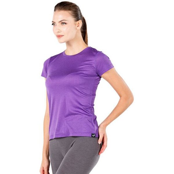 Woolona Rundhals-T-Shirt - Pera - 100% Merinowolle