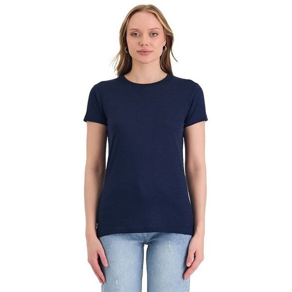 Woolona Rundhals-T-Shirt - Pera - 100% Merinowolle