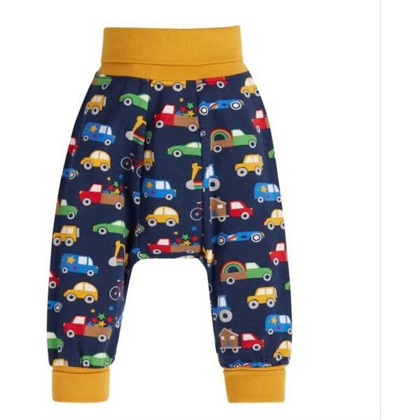 Frugi Pumphose Fahrzeuge Rainbow Wheels