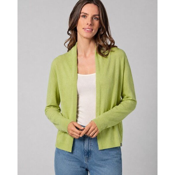 HempAge Damen-Cardigan mit Schalkragen Hanf/Biobaumwolle
