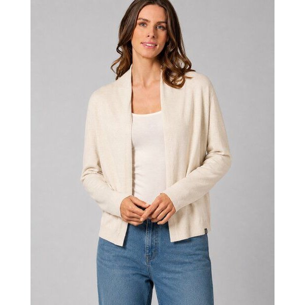 HempAge Damen-Cardigan mit Schalkragen Hanf/Biobaumwolle