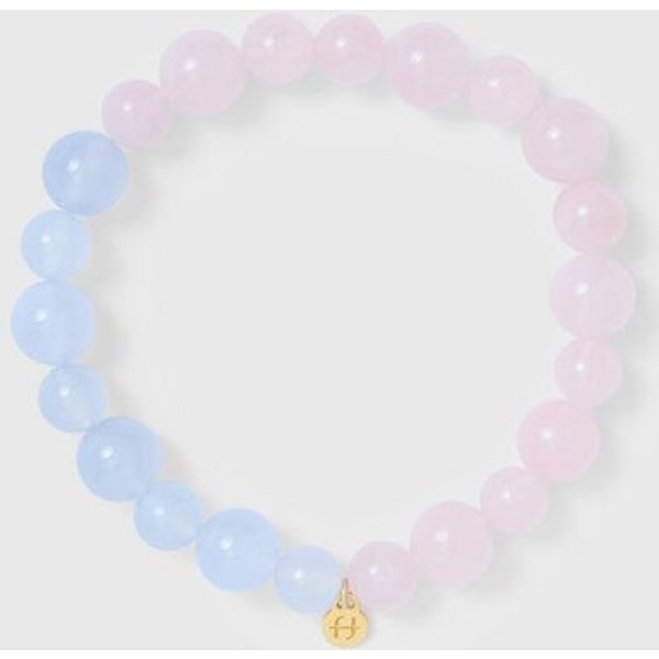 fejn jewelry elastisches Armband 'big bead' mit Halbedelsteinen