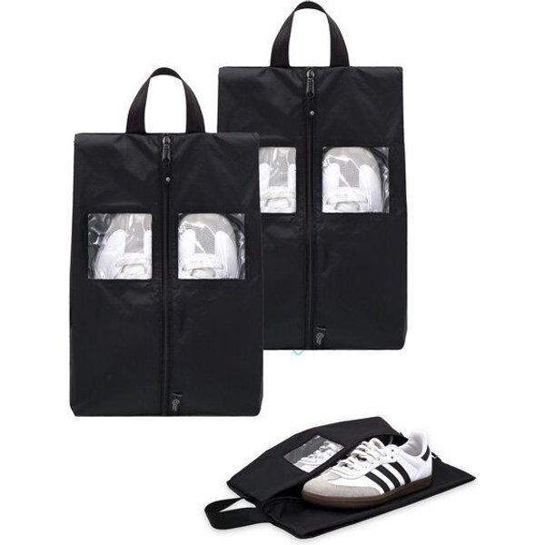 TRAVEL DUDE Schuhtasche 2er Set - Wasserfeste Schuhbeutel Reise, Koffer, Gepäck - Schmutzabweisender Schuhsack Reise für Schuhe
