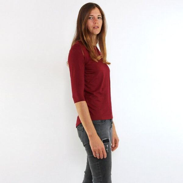 GARY MASH Longsleeve Montreal Bordeaux aus Modal®-Mix