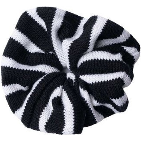 Kopyto ROZELLA RWS – großes gestricktes Scrunchie für Haare mit Streifen