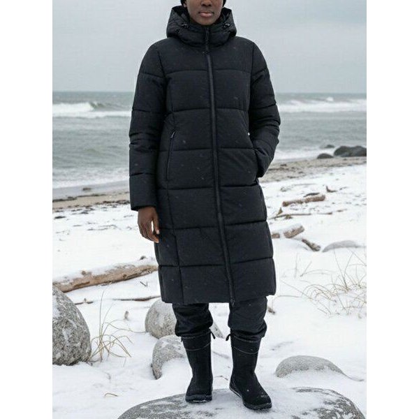 Will's Vegan Shop Recycelter langer Puffer Damen
