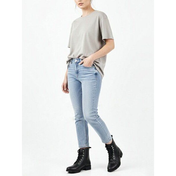 Will's Vegan Shop Arbeitsstiefel Schwarz Damen