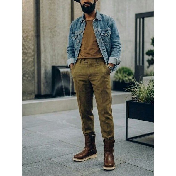 Will's Vegan Shop Pull-on Rig Booties Kastanie Herren