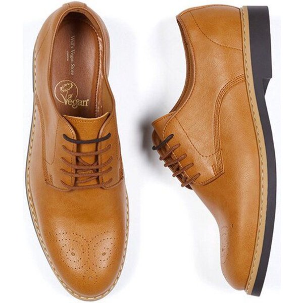 Will's Vegan Shop Charakteristische Brogues Schuhe Herren