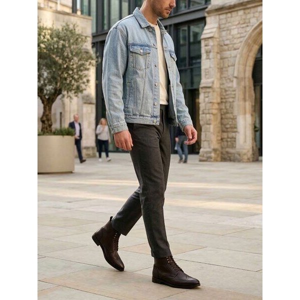 Will's Vegan Shop Brogue Stiefel Herren