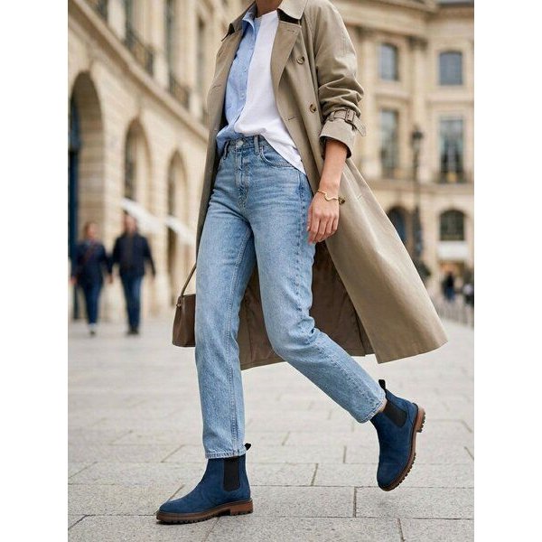 Will's Vegan Shop Continental Chelsea-Stiefel Veganes Wildleder Damen
