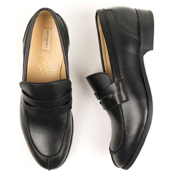 Will's Vegan Shop City-Loafer Schwarz Herren
