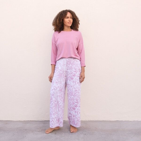 Jaya KAIRO COTTON FLOWERS - Damen - Yoga/Loungepants mit Print aus elastischer Biobaumwolle
