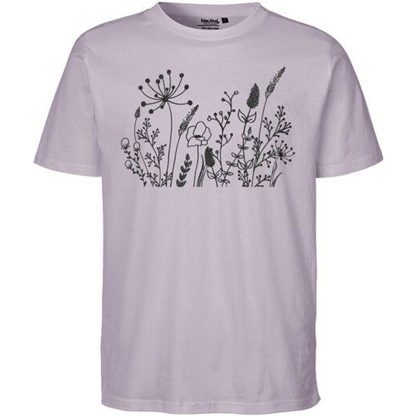 HANDGEDRUCKT "Wilde Wiese" Unisex T-Shirt Neutral