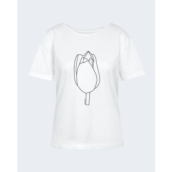 bellaLEYK T-Shirt „See Flowers“ – Bio-Baumwoll-Shirt mit Tulpenprint