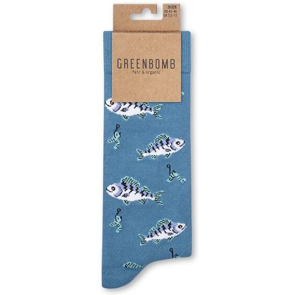 GREENBOMB Perch Socks - Lässige Socken aus Bio-Baumwoll Mix / hochwertiger Print / Fair & Vegan