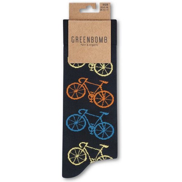 GREENBOMB Bike Big 5 Socks - Lässige Socken aus Bio-Baumwoll Mix / hochwertiger Print / Fair & Vegan