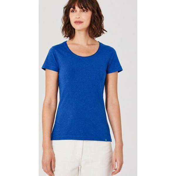 HempAge Damen T-Shirt mit Rollsaum Hanf/Bio-Baumwolle