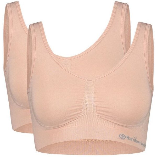 Bamboo Basics Nahtloser BH NOVA mit Bambusviskose, 2er Pack