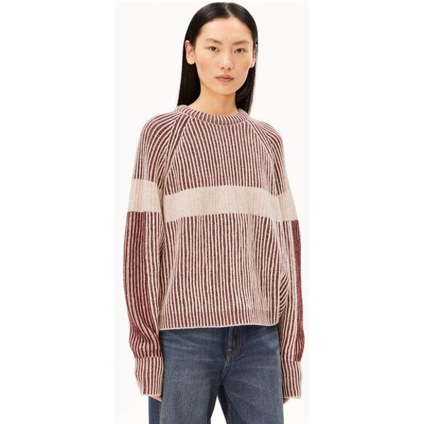 ARMEDANGELS RIB ARTWORK Damen Strickpullover aus Bio-Woll Mix