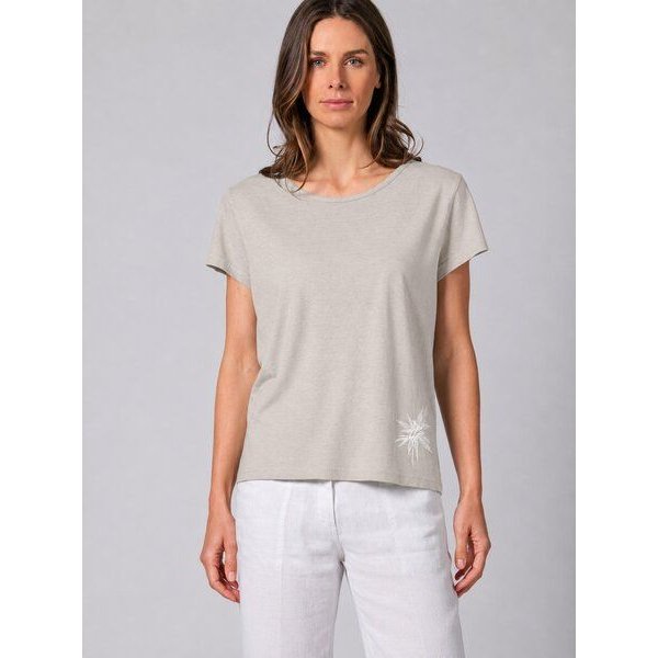 HempAge Damen T-Shirt mit Print Hanf/Biobaumwolle