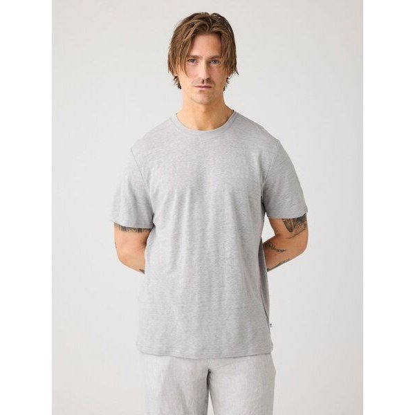 KnowledgeCotton Apparel Herren T-Shirt "Linen Tee" - GOTS/Vegan