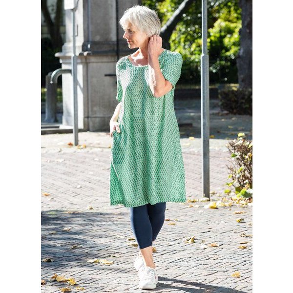 Heidekönigin Viskose Kleid kurzarm
