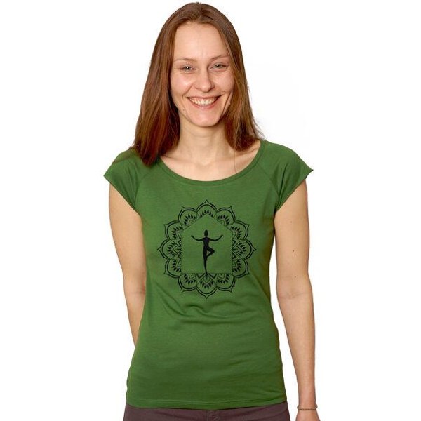 HANDGEDRUCKT RESTPOSTEN "My Home is my Temple" Bamboo Frauen T-Shirt Continental Clothing