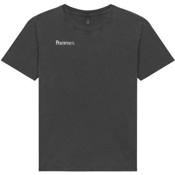 ilovemixtapes Pommes Relaxed Women’s T-Shirt – Stone Washed Black