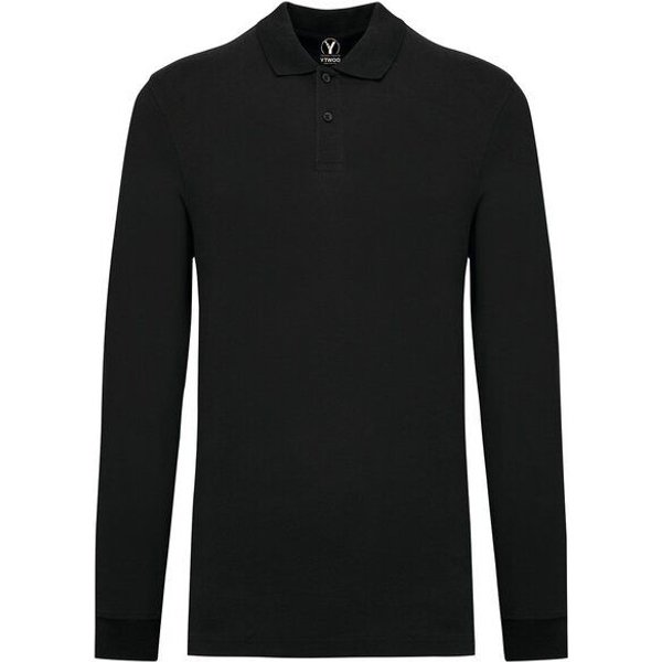 YTWOO Herren Piqué-Polo Langarm