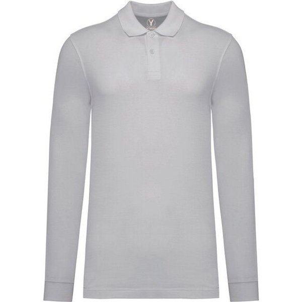 YTWOO Herren Piqué-Polo Langarm