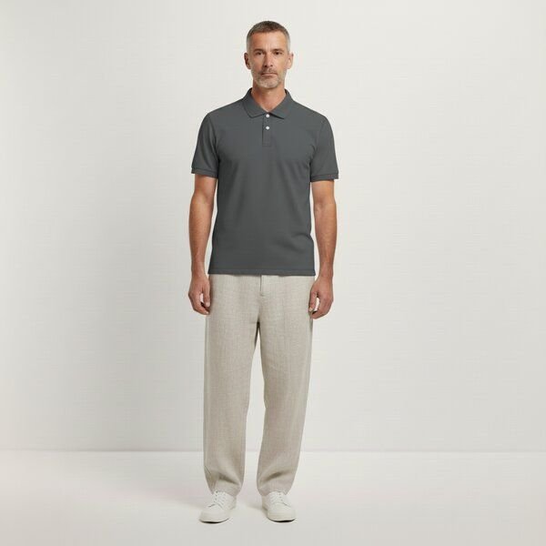 YTWOO Herren Piqué-Poloshirt Midweight