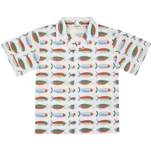 Pigeon by Organics for Kids Kinder-Kurzarmhemd mit Aufdruck