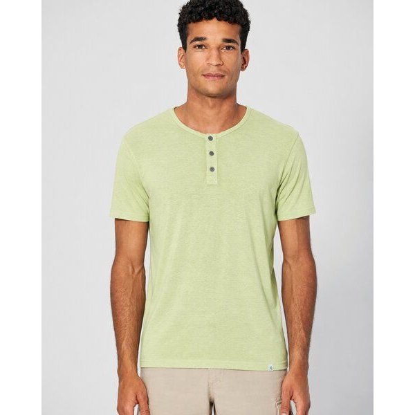 HempAge Herren Henley T-Shirt Hanf/Biobaumwolle