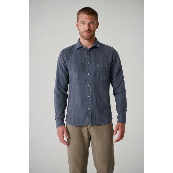 HempAge Schmales Langarmhemd 100% Hanf