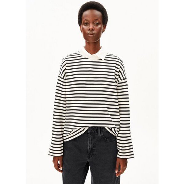 ARMEDANGELS FRANKAA MAARLEN STRIPE Damen Sweatshirt aus Bio-Baumwolle