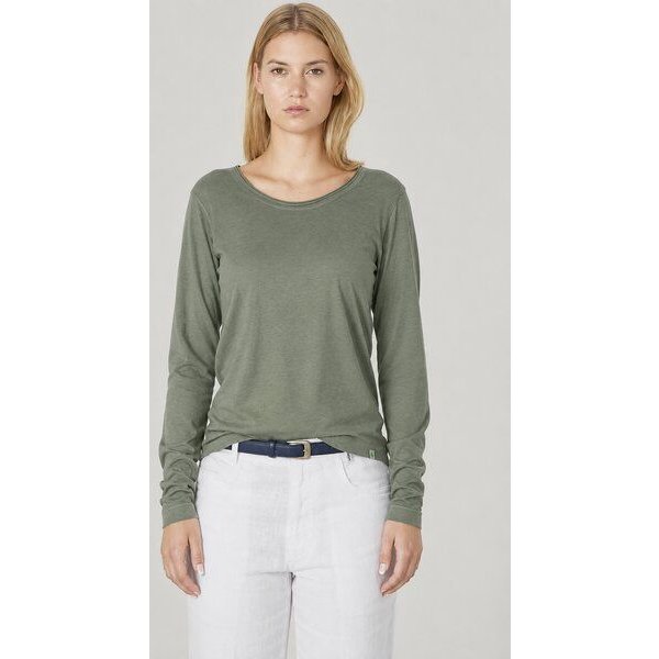 HempAge Damen Langarm-Shirt Lene Hanf/Bio-Baumwolle