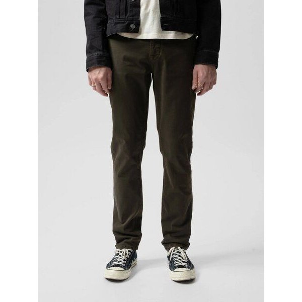 Nudie Jeans Easy Alvin Chino Hose - Blackbrown