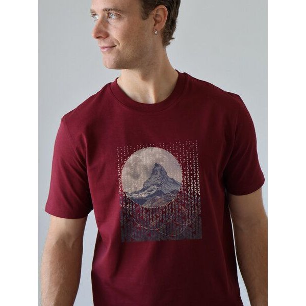 Kultgut Artdesign - Klassik Shirt 100% Biobaumwolle / Abstract Mountain